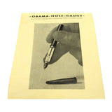 Vintage HR GERMANY "OBAMA HOLE GAUGE" No. 24-208 Original Box! FOR WATCH JEWELS