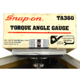 Excellent! SNAP-ON No. TA360 TORQUE ANGLE GAUGE in Original Box! 1/2" SQ. DRIVE