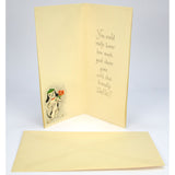 Vintage GREETING CARD Unused! "I WISH, I WISH" Dalmatian Dog w/ Wishbone "HI"