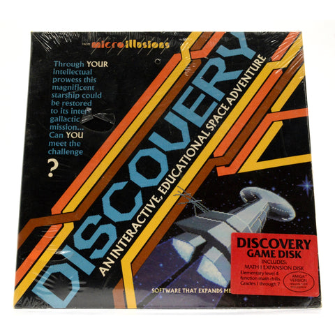 New! AMIGA 512K "DISCOVERY" Sealed! EDUCATIONAL COMPUTER GAME Space Adventure