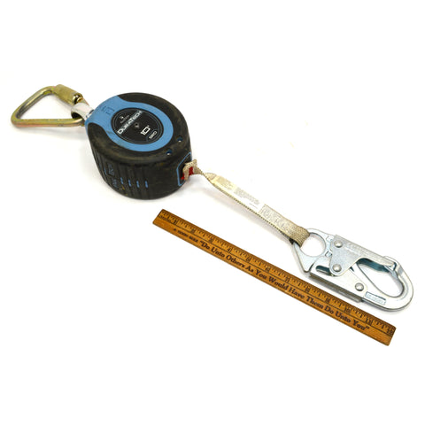 Briefly Used FALLTECH DURATECH 10 Foot SELF-RETRACTING FALL LIMITER w/ Carabiner