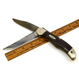 Vintage CASE XX #6265SAB HUNTER KNIFE w/ LANYARD HOLE Jigged Laminate 1964 RARE!