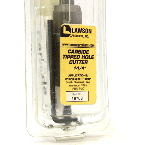 Brand New! LAWSON PRODUCTS INC "CARBIDE TIPPED HOLE CUTTER" 1-1/4" No. 19703 NOS