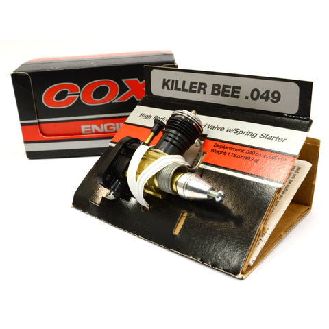 New in Box COX KILLER BEE .049 ENGINE Spring Starter #340 RC MODEL AIRPLANE Gold