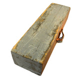 Antique HOMEMADE SAW TOOL BOX Carpenter's Chest + BONUS YALE PADLOCK Old Paint!