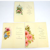 Vintage GREETING CARD Lot; 5 Blank Cards GET WELL Thinking Of You HAPPY BIRTHDAY