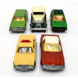 Vintage MATCHBOX SUPERFAST 1970s DIECAST CAR Lot of 5 Cars MERCEDES Ford VW GOLF