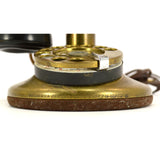 Antique KELLOGG BRASS CANDLESTICK ROTARY PHONE Folk Art Conversion to TABLE LAMP