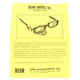 Vintage BEHR "UNIVERSAL EASY-ON LOUPE" Model 55 in ORIGINAL BOX w/ Instructions!