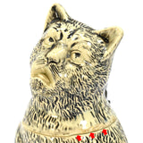 Antique GERMAN CHARACTER BEER STEIN Drunk HUNGOVER CAT #1000 Steinzeugwerke 19th