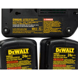 Briefly Used DeWALT DW0245 CHARGER w/ Tune-Up Mode + (2) 24v NiCd BATTERY PACKS!