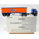 Excellent FIRST GEAR "1953 KENWORTH 'BULL-NOSE' COE TRACTOR" 1:34 Diecast 'GULF'