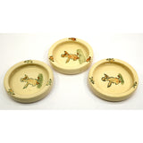 Antique WELLER POTTERY "ZONA" DUCK Lot of 4 BOWLS & CUP Child/Baby Dishes c.1920