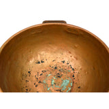Antique COPPER 24" APPLE BUTTER KETTLE Pot/Cauldron w/ CAST IRON HANDLES Patina!