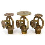 Vintage CENTRAL UPRIGHT SPRINKLER HEAD Lot of 3 Different BRASS HEADS! 1937-1954