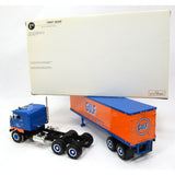 Excellent FIRST GEAR "1953 KENWORTH 'BULL-NOSE' COE TRACTOR" 1:34 Diecast 'GULF'