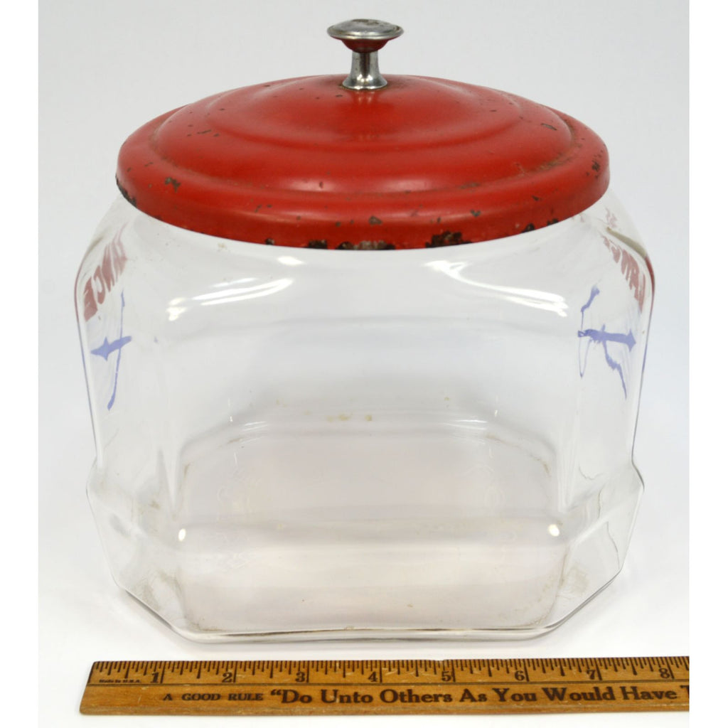 Vintage "LANCE" CRACKER/COOKIE JAR 8" Counter STORE DISPLAY Original M