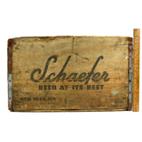 Vintage SCHAEFER BEER AT ITS BEST CRATE General Box c.1942 w/ 12