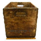 Vintage HOFFMAN BEVERAGE CO. BEER CRATE Wood Box "QUALITY BEVERAGES" Newark, NJ