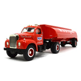 Excellent FIRST GEAR "MACK 1960 B-61 TRACTOR w/ TANK TRAILER" 1:34 Diecast MOBIL