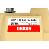 Excellent! OHAUS TRIPLE BEAM BALANCE SCALE 700/800 Series w/ 3 WEIGHTS & CASE!!