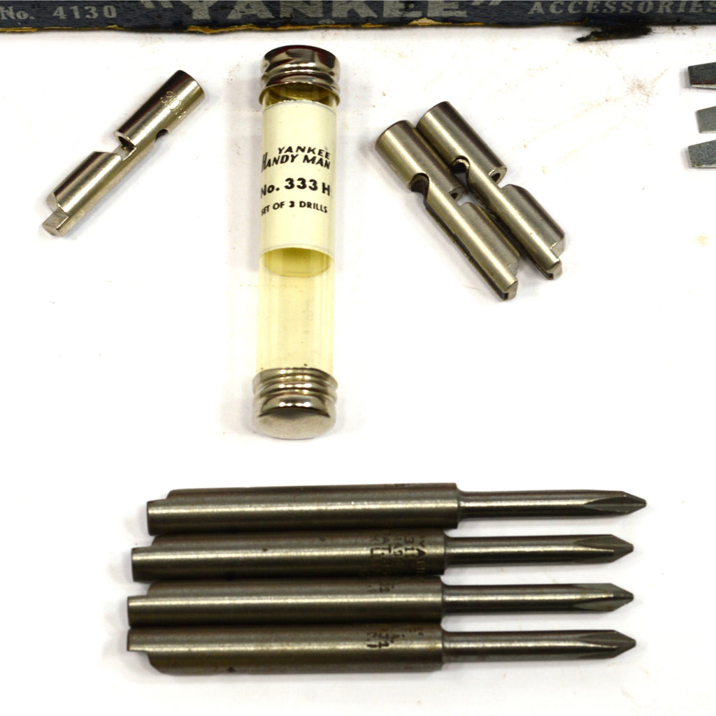 Vintage STANLEY "YANKEE" ACCESSORIES Drill Bit STOCK BOX 4130 Spiral