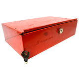 Vintage/Early SNAP-ON SCREWDRIVER-PRYBAR RACK Service Cart SIDE LOCK-BOX w/ Key!