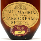 Vintage GLASS WINE BOTTLE Heart-Shaped PAUL MASSON RARE CREAM SHERRY Amber CUVEE