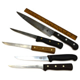 Vintage KITCHEN-CHEF-BUTCHER KNIFE Lot of 5 Knives FORSCHNER Unmarked & INTEDGE