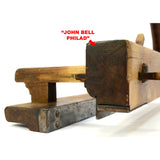 Antique "JOHN BELL PHILAD" Complex WOODEN COMBINATION MOLDING PLANE Unusual RARE