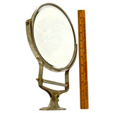 Vintage WALL-MOUNTED SHAVING / VANITY MIRROR Adjustable ROTATES, SPINS & TILTS!!