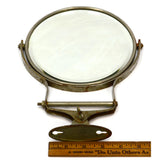 Vintage WALL-MOUNTED SHAVING / VANITY MIRROR Adjustable ROTATES, SPINS & TILTS!!