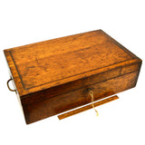 Antique HAMMACHER SCHLEMMER & CO. TOOL BOX Beautiful Oak Wood WALL CABINET Rare!