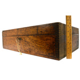 Antique HAMMACHER SCHLEMMER & CO. TOOL BOX Beautiful Oak Wood WALL CABINET Rare!
