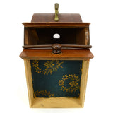 Antique FRATERNAL BALLOT BOX Wood & Brass SECRET VOTE Freemasons CURVED TOP Neat