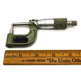 Vintage MITUTOYO OUTSIDE TUBE/ANVIL MICROMETER No. 115-313 in Case + 1 STANDARD!