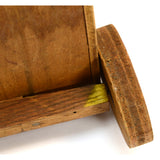Vintage HOMEMADE KID-SIZE HAND-TRUCK TOY *Broken Handle* SACK-BARROW Wood Tool