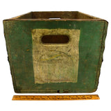 Vintage RHEINGOLD BEER CRATE Metal Wrapped "LIEBMANN BREWERIES" Box GREAT PATINA