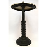Antique CAST IRON WATER HEATER STAND Pedestal Base "J.D JOHNSON CO." Table/Stool