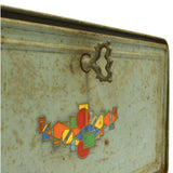 Antique ENAMELED TIN PIE Metal Single Shelf BREAD BOX by "PRIMROSE BRAND" Rare!
