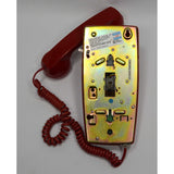 Hard To Find CORTELCO 'RED' CORDED TELEPHONE Wall Mounted CORD PHONE *Untested*