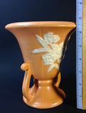 Weller Cameo Two-Handled Orange Vase
