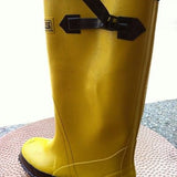 NEW! Servus 18" Yellow Rubber Overboots Sz 7 Mens 8 1/2 Womans Model A380