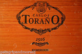 CARLOS TORANO WOOD CIGAR BOX 1916