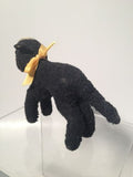 Steiff Black Persian Lamb SWAPL with button in ear, vintage!!