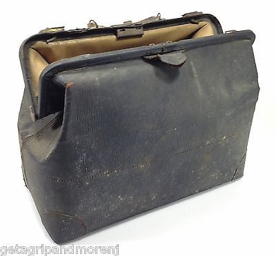Doctors Dr. Medical Hand BAG Satchel Leather Bag 18" Antique Old House Calls