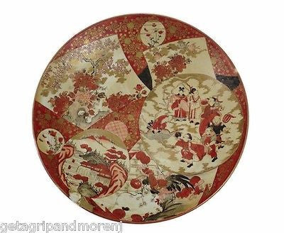 KUTANI Japanese Antique Ceramic Plate Circa 19th Century!!
