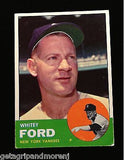 1963 Topps Whitey Ford #446 Yankees Baseball Card