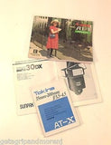 Canon AE-1 35mm Film Camera,30 DX Sunpak Flash & Tokina 35-200 Lense with Case