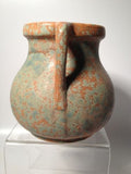 Burly and Winters Crookville Red and Aqua Vase